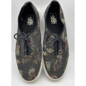 Vans Off The Wall  Native American Cow Skulls Sneakers Shoes Mens 13 EUC